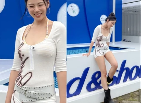 비비, 파격 노출 지우고 상큼 발랄…워터밤 비하인드 공개