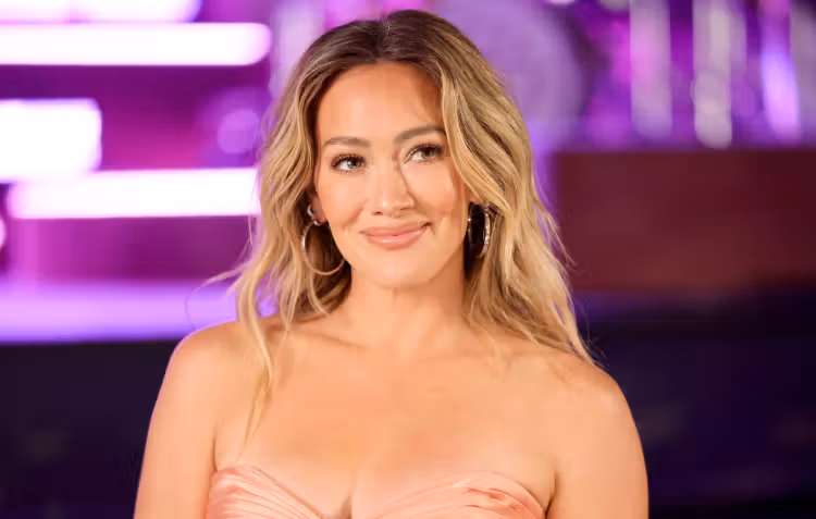 Hilary Duff poses during an interview for SiriusXM's Small Stage Series at El Rey Theatre on May 14, 2026 in Los Angeles, California.
